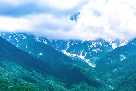 Hakuba observation deck and Views of the Japan Alps