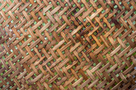 Woven bamboo texture background. Close up of woven bamboo texture.
