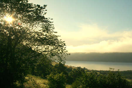 Winter on Loch Nessの写真素材