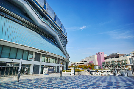Kyocera Dome Osaka and AEON Mall in Nishi-ku, Osakaのeditorial素材