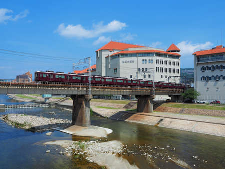 Takarazuka Grand Theater and Hankyu Imazu Line, Takarazuka City, Hyogo Prefectureのeditorial素材