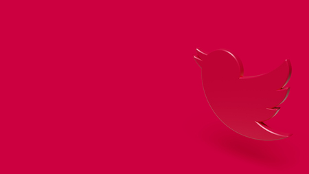 3D Icon of bird isolated on white background.の写真素材