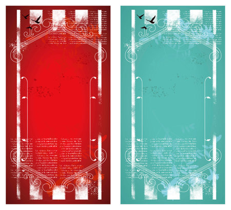 vintage grunge decorative frameのイラスト素材