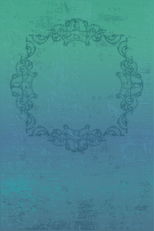 beauty grunge background with vintage frameのイラスト素材