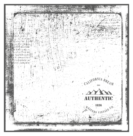 grunge and vintage background with california mountainsのイラスト素材