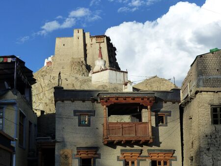 Ancient castle of Leh in Ladakh, India.のeditorial素材