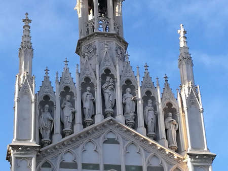 Gothic church Sacred Heart of Suffrage to Rome in Italy.のeditorial素材