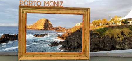 Natural frame of the seaside of Porto Moniz to Madeira in Portugal.の写真素材