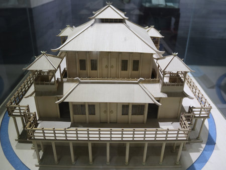 Classical architecture modelのeditorial素材