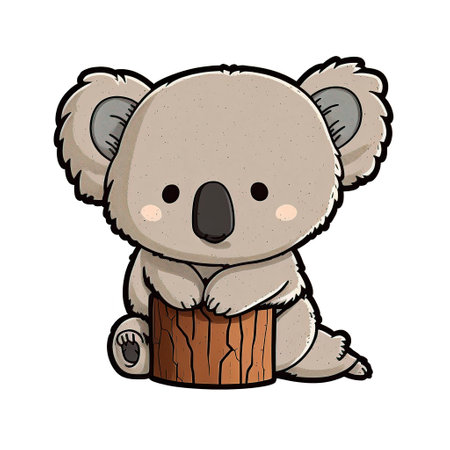 koala cartoonの写真素材