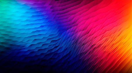 abstract rainbow background with some smooth lines in it (3d render)の写真素材