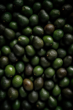 Fresh avocado background. Close up of fresh avocados.