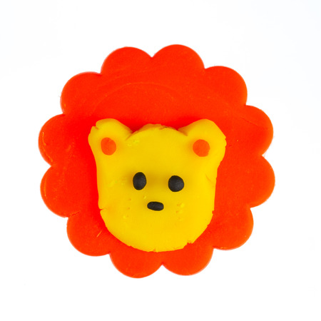 Cute lion modelling clayの写真素材