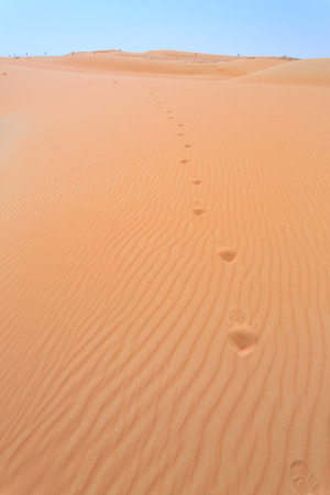 Steps in sandの写真素材