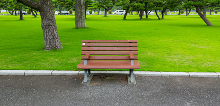 Public park benches in Japan
