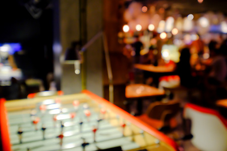 Blurred background of an underground pub or restaurant