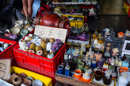 BANGKOK, THAILAND - CIRCA JULY, 2015: Porcelain China ware for sale from Chatuchak weekend market in...