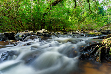 small water falls from Thailand's National Park