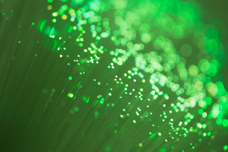 Close up on fiber optics - Shallow depth of fieldの写真素材