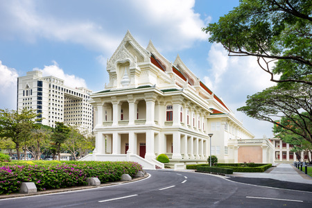 BANGKOK, THAILAND - CIRCA FEBUARY, 2016: The main auditorium from Chulalongkorn university, Bangkok.のeditorial素材