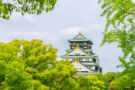 Himeji as known as Osaka castle against the skyのeditorial素材