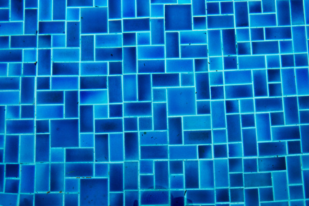 Blue repeating tiles from a swimming pool