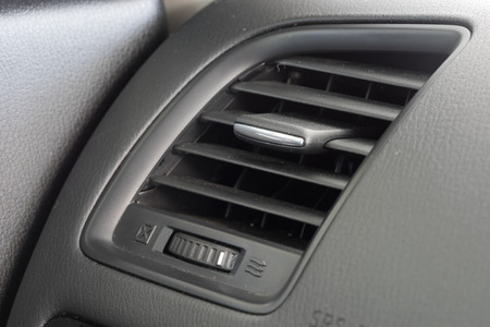 Air conditioner vent grill in a modern carの写真素材