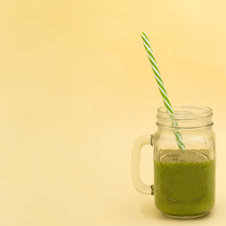 fresh heathy juice blue backgroundの写真素材