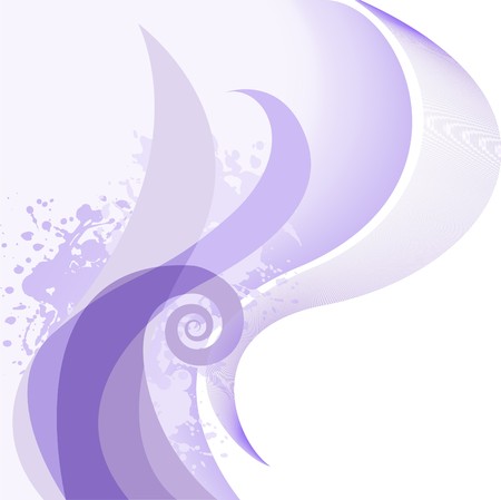 purple curlsのイラスト素材