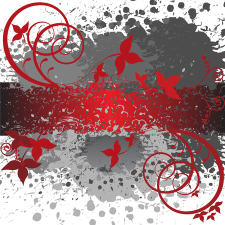 abstract gray and red backgroundのイラスト素材