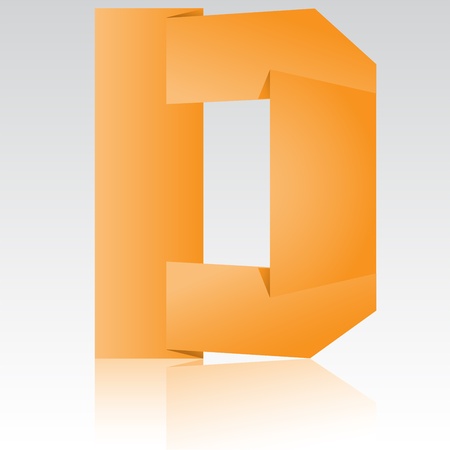 Orange letter のイラスト素材