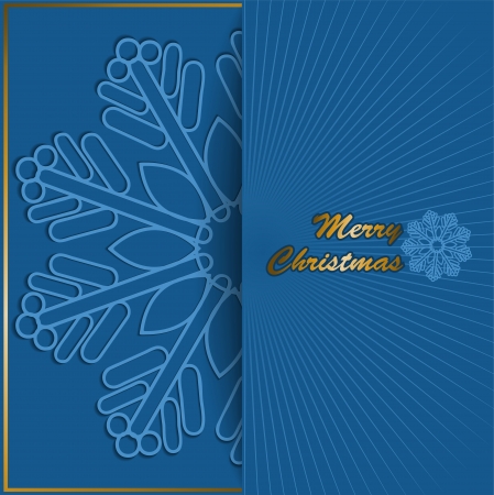 Christmas card with a congratulation and a beautiful snowflakeのイラスト素材