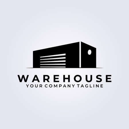 vintage warehouse logo icon symbol rent vector illustration designのイラスト素材