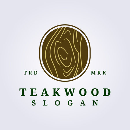 logo of teakwood texture for carpentry vector illustration designのイラスト素材