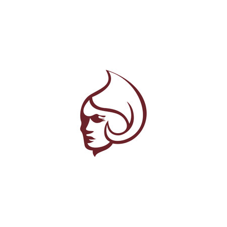 face woman logoのイラスト素材
