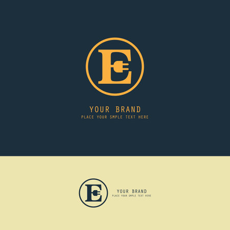 letter E logoのイラスト素材