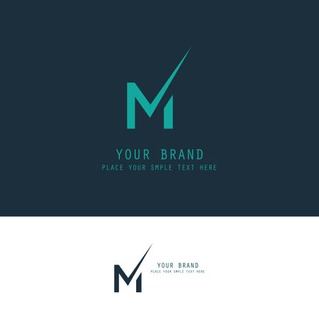 letter M logoのイラスト素材