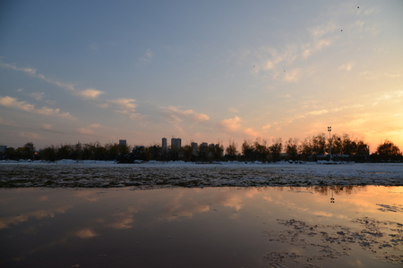 landscape view of a fieldの写真素材