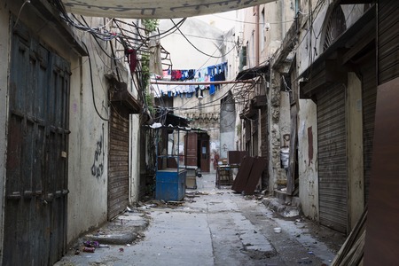 Shop street at Friday afternoon Tripoli, Lebanon