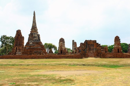 Ayutthaya Wat Nok, Thailandの写真素材