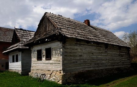 Old wooden housesの写真素材