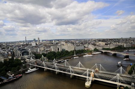View from Eye of London Wheelの写真素材