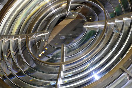 A close up shot of Lighthouse lensの写真素材
