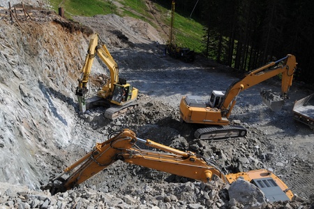 Construction excavators