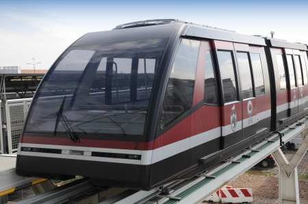 Venice Italy april 2012: new transport system people moverのeditorial素材