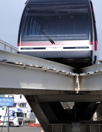 Venice Italy april 2012: new transport system people mover