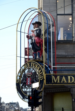 Amsterdam Holland August 2012:Madame Tussauds in Dam square in Amsterdam のeditorial素材