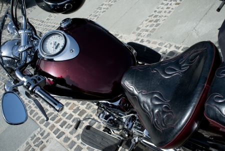 Liptovsky Mikulas Slovakia april 2013: Start of motorcycle season 2013 in Slovakiaのeditorial素材