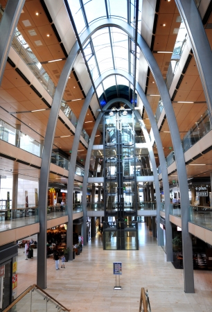 Hamburg germany September 2012 Shopping center Europa  interior in Hamburgのeditorial素材