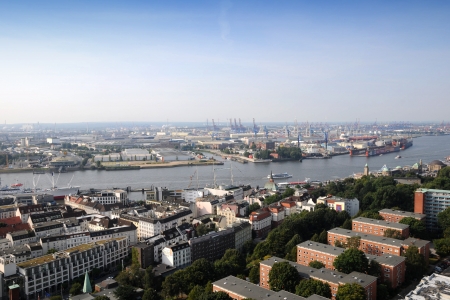 Hamburg Germany September 2012 The Port of Hamburgのeditorial素材